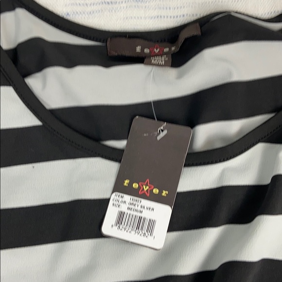 FEVER sz Medium Striped Belted Maxi Dress - Picture 4 of 6